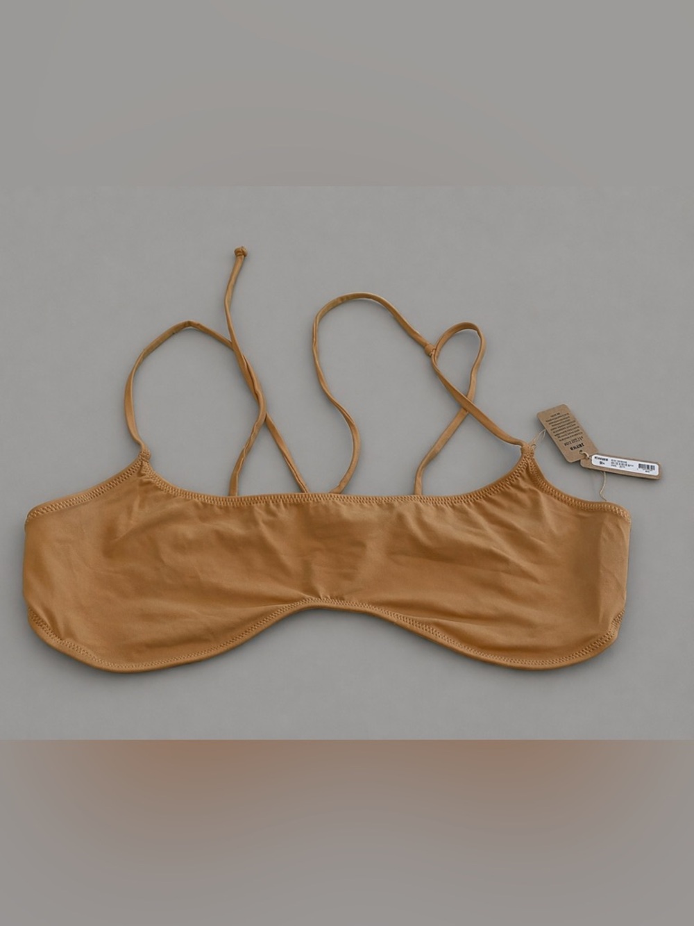 Skims Micro Scoop Bikini Top- Ochre SZ 4X